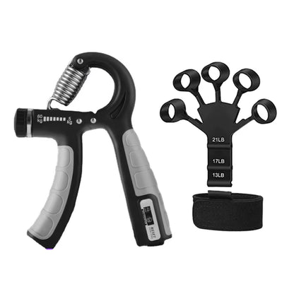 Adjustable Hand Grip Strengthener (5-60Kg) - Build Muscle with Counter for Wrist, Forearm & Hand Training